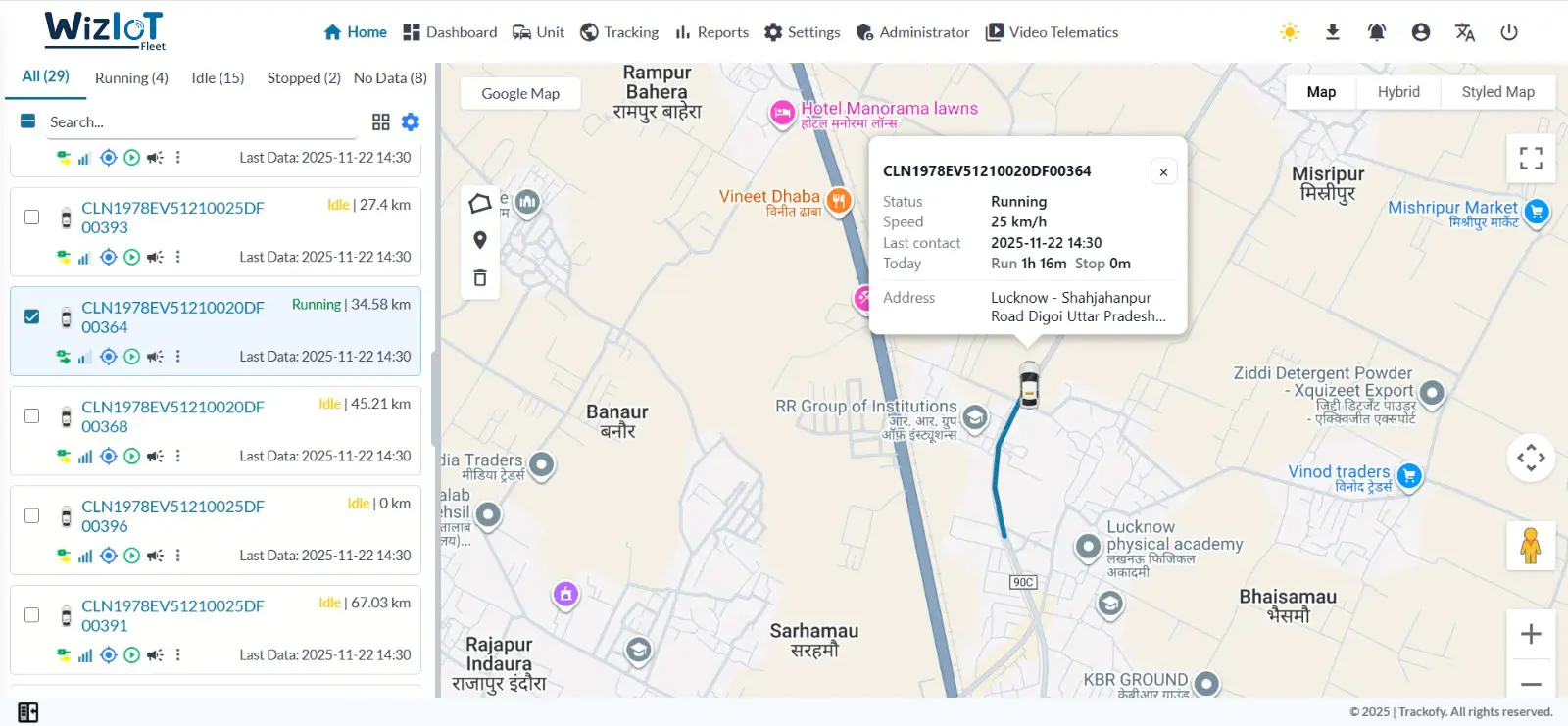 Real-Time Fleet Tracking